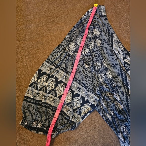 Lucky Brand 3/4 Sleeve Abstract Print Blouson Size M - Picture 4 of 11